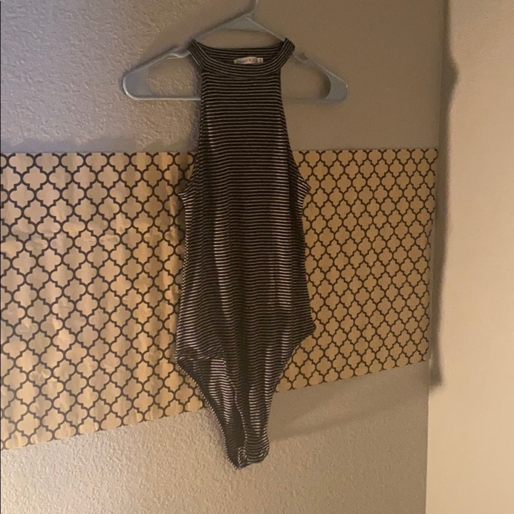 Horizontal Striped One Piece Bodysuit